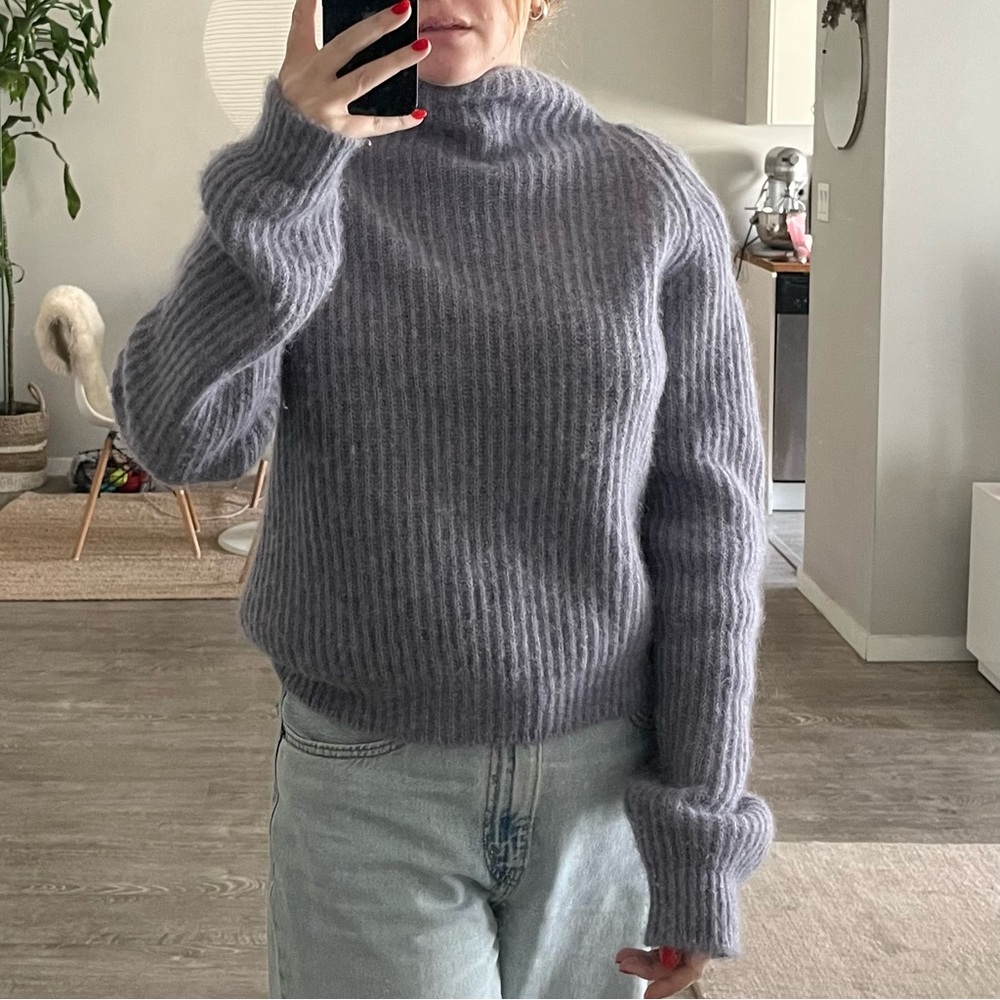 Anine Bing purple sweater